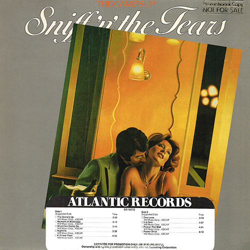 Sniff'n' The Tears - The Game's Up [Atlantic Records SD 19272] (1980)