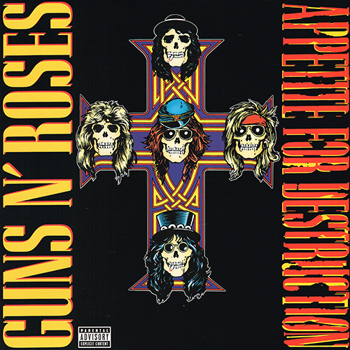 Guns N' Roses - Appetite For Destruction [Geffen Records / Uzi Suicide Records  GHS 24148] (21 July 1987)