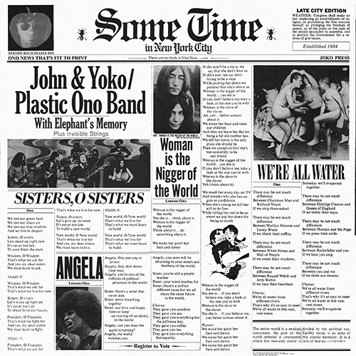 John & Yoko / The Plastic Ono Band - Some Time In New York City [Apple Records SVBB 3392] (12 June 1972)
