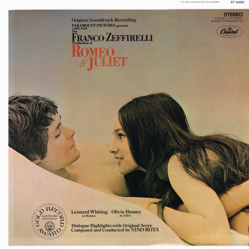 Nino Rota - Romeo And Juliet [Capitol Records ST-2993] (1968)