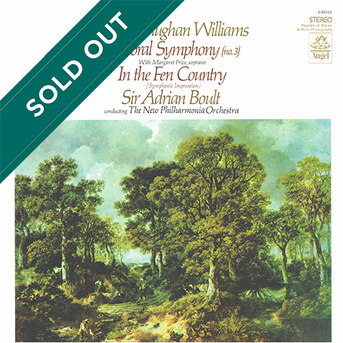 Ralph Vaughan Williams - Pastoral Symphony (No. 3) / In The Fen Country (Symphonic Impression) [Angel Records S-36532] (1968)