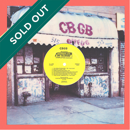 Various Artists - Recorded Live Off The Board At CBGB [CBGB / Off The Board Records CBGB 007] (1987)